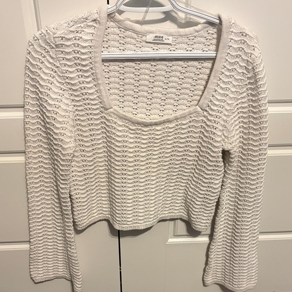 Ardene Cream Textured Knit Sweater - Picture 1 of 1